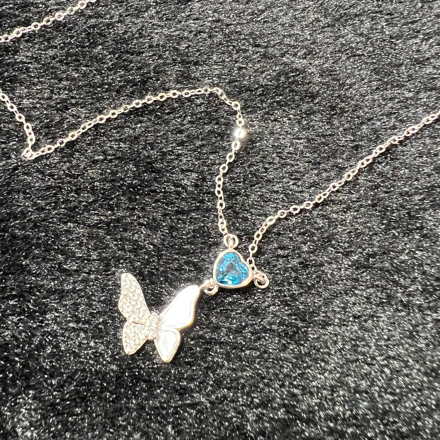 Topaz necklace silver 925