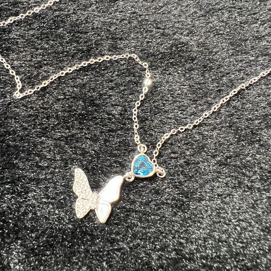 Topaz necklace silver 925