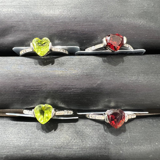 Peridot ring silver 925