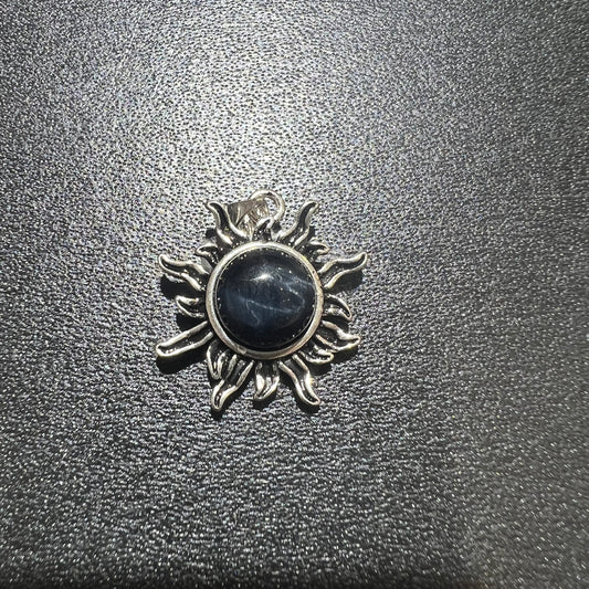 Blue tiger eye pendant