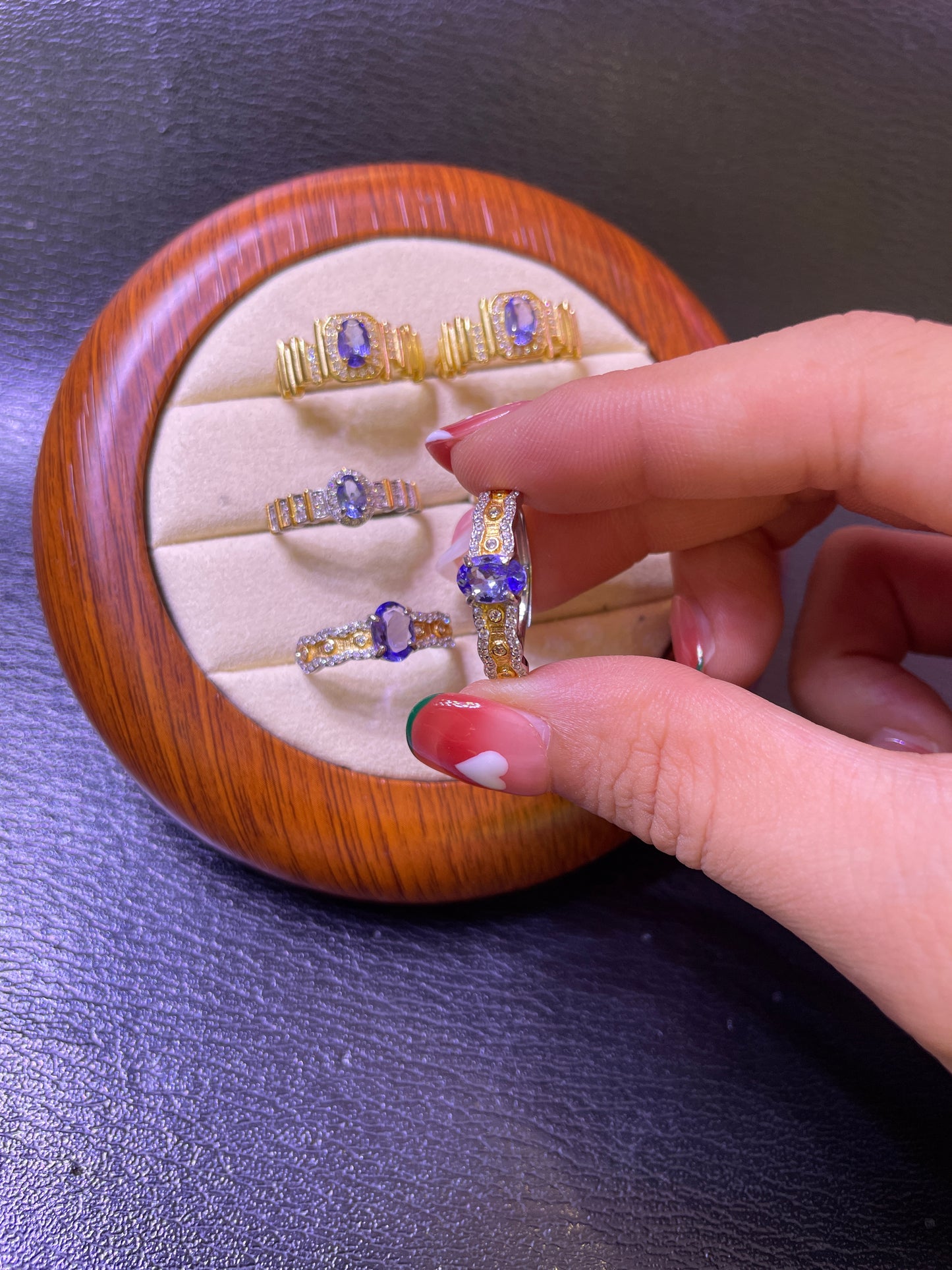 Tanzanite ring silver 925