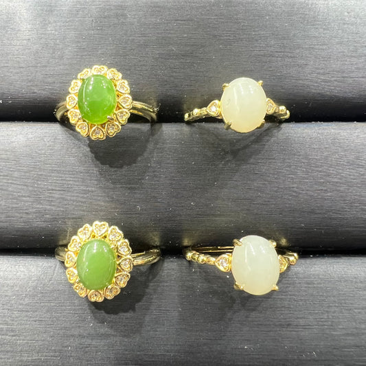 Jade ring copper