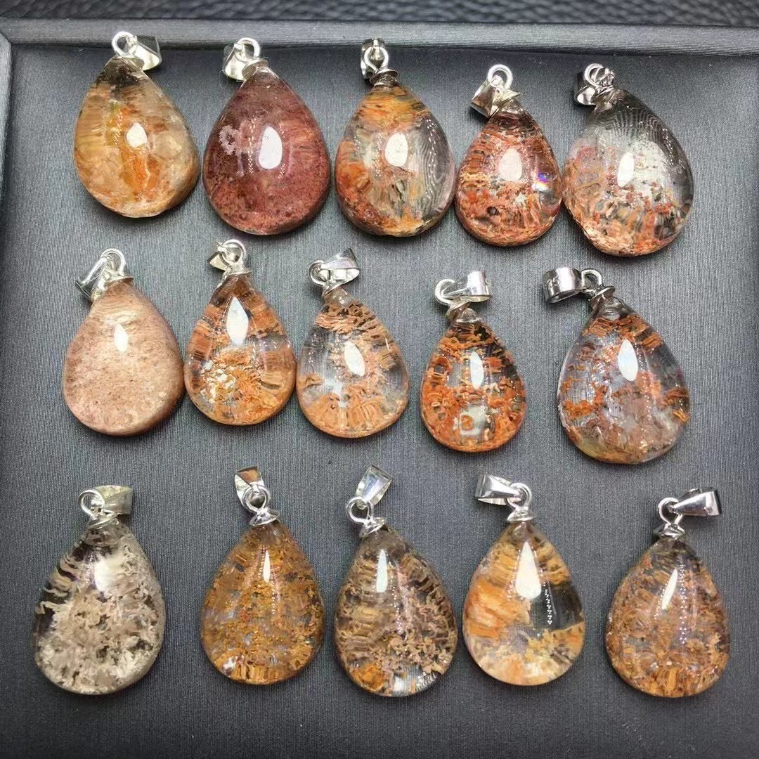 Garden quartz pendant silver 925