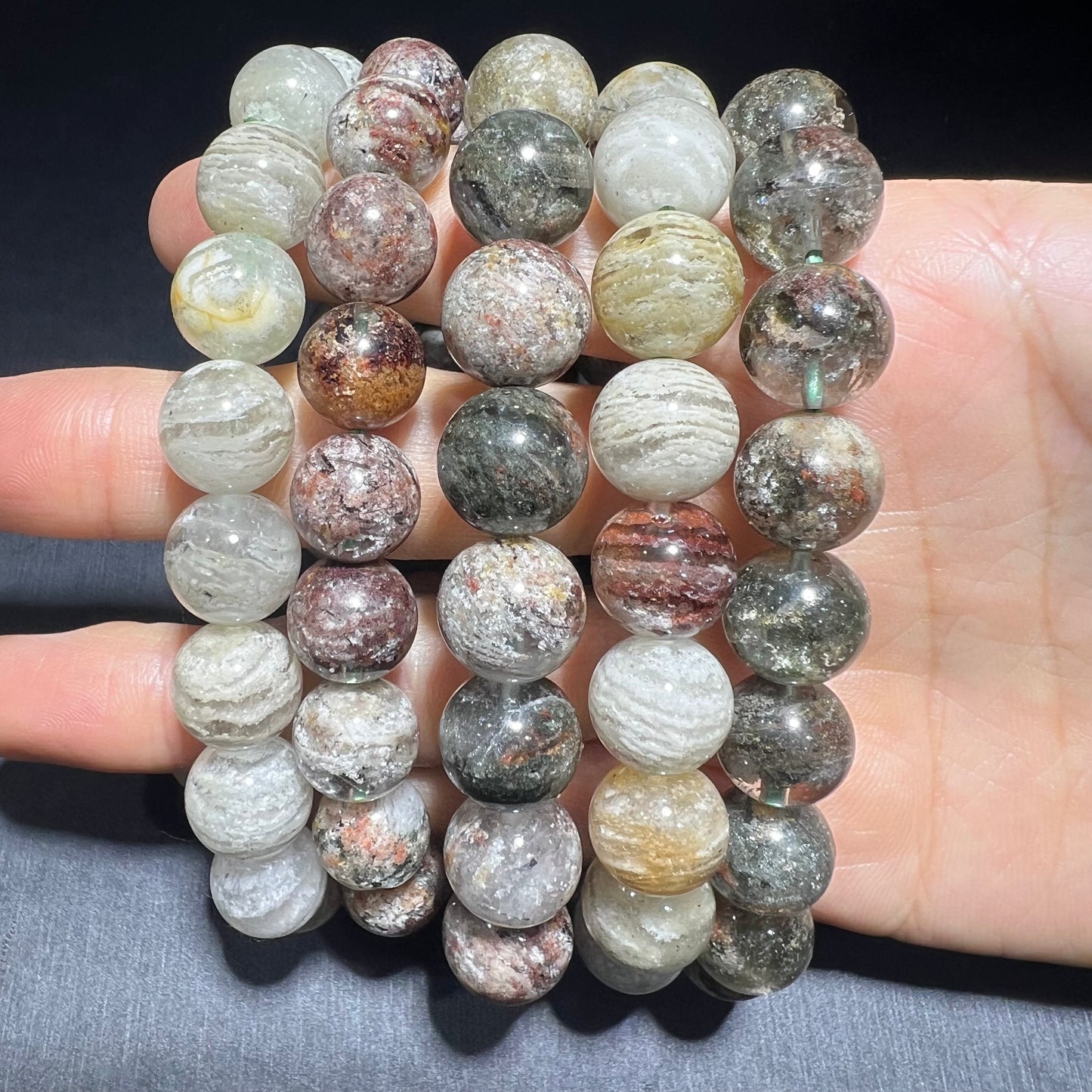 Thousand layers garden quartz bracelet