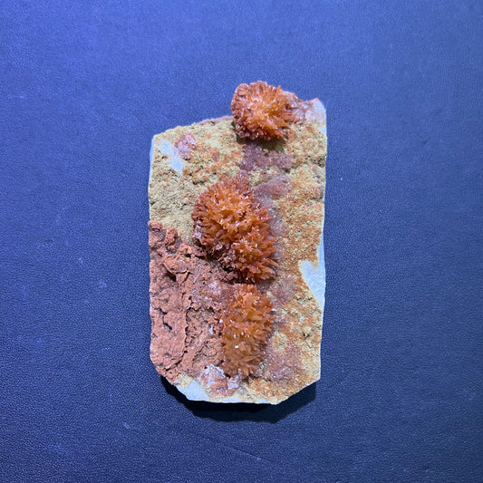Red calcite specimen