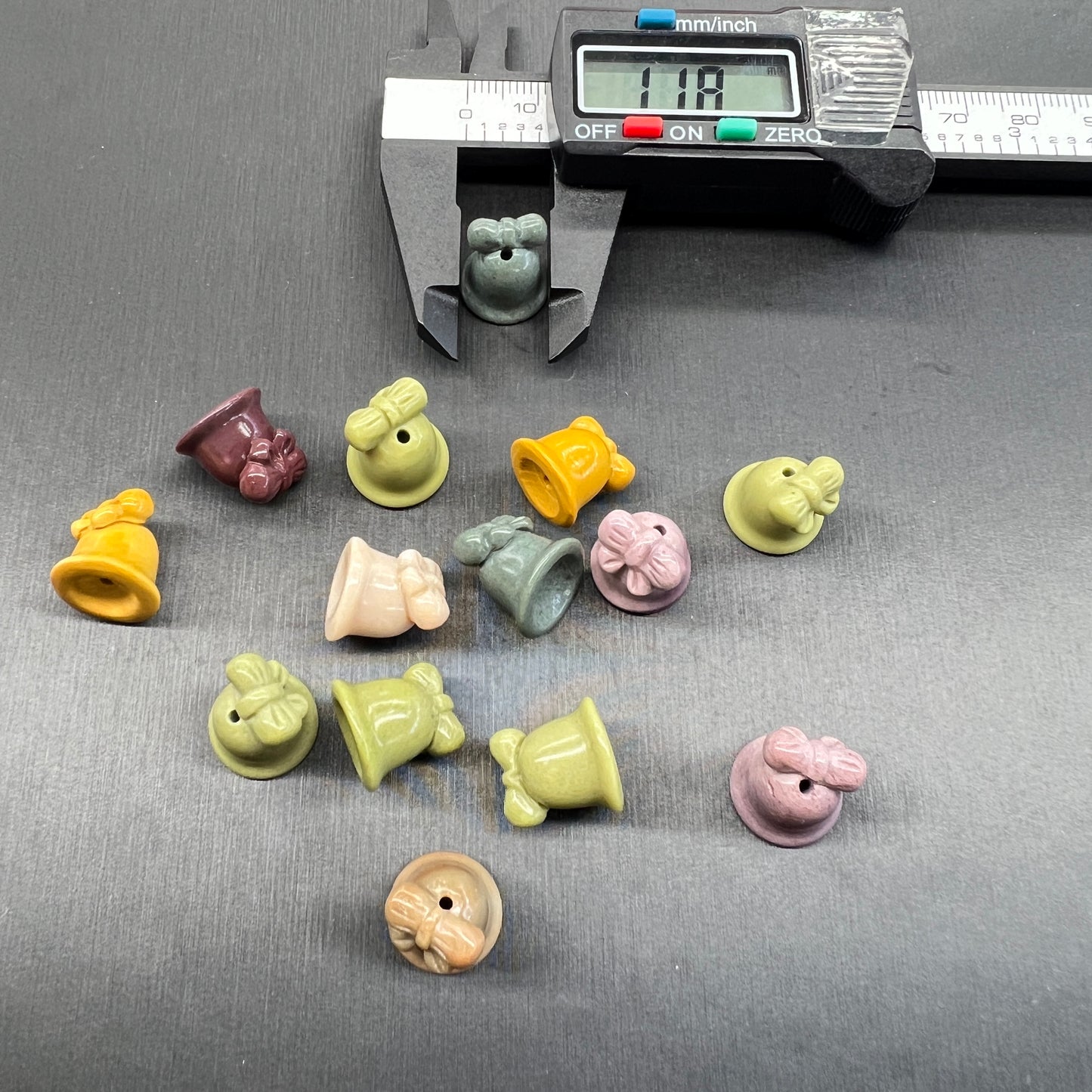 Alashan agate bell bead