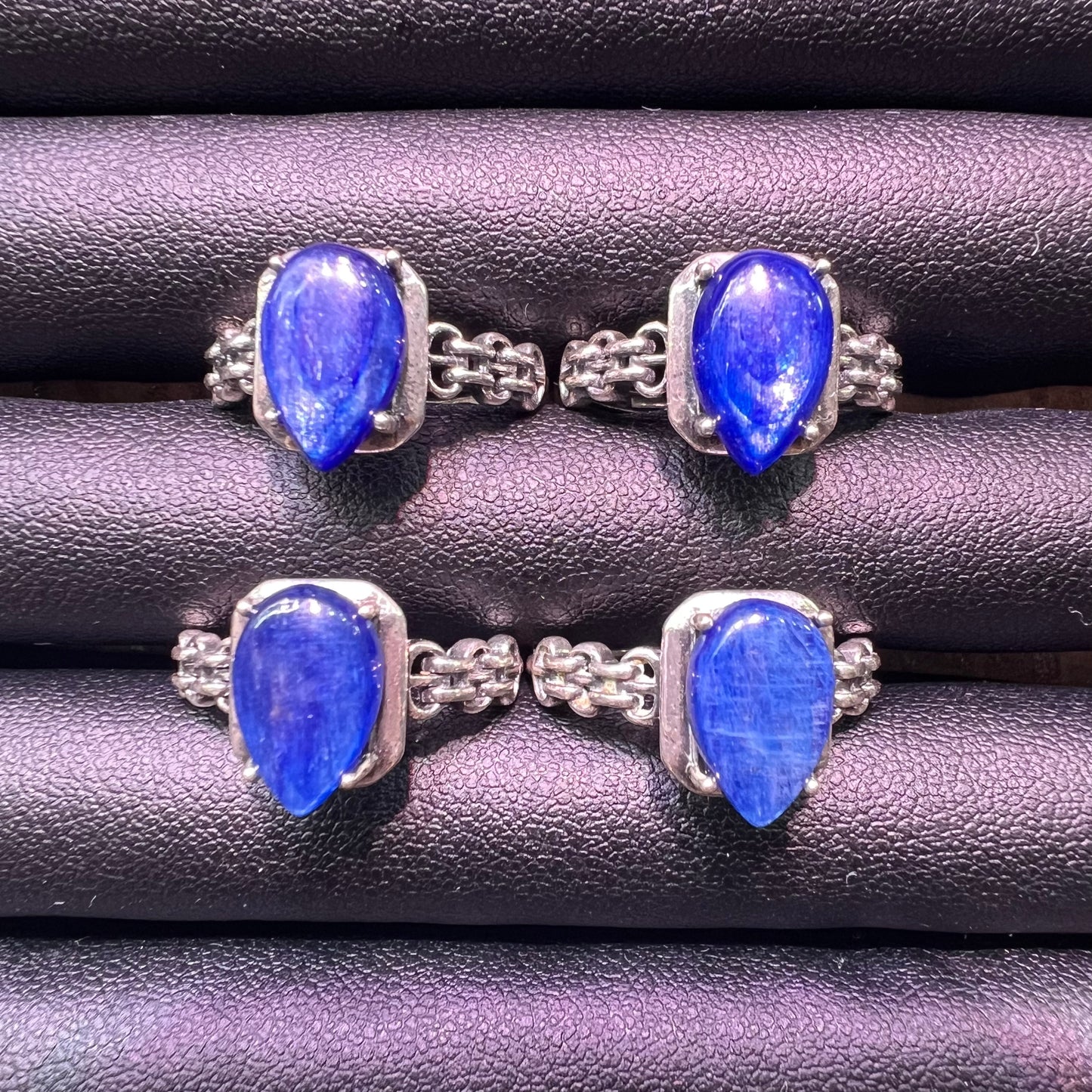 Kayanite silver ring