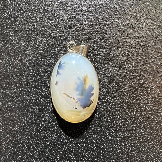 Dentritic agate pendant