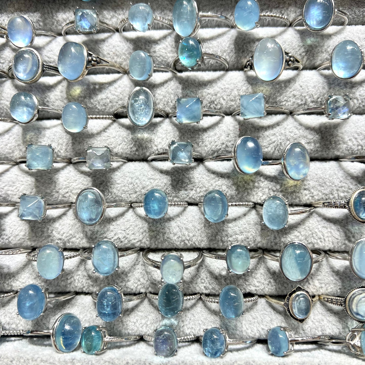 Aquamarine ring silver