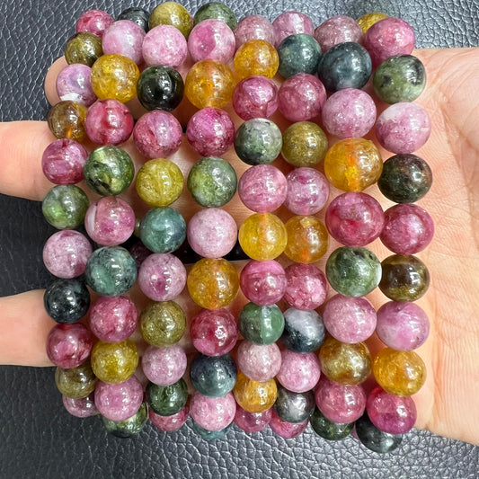 Watermelon tourmaline bracelet