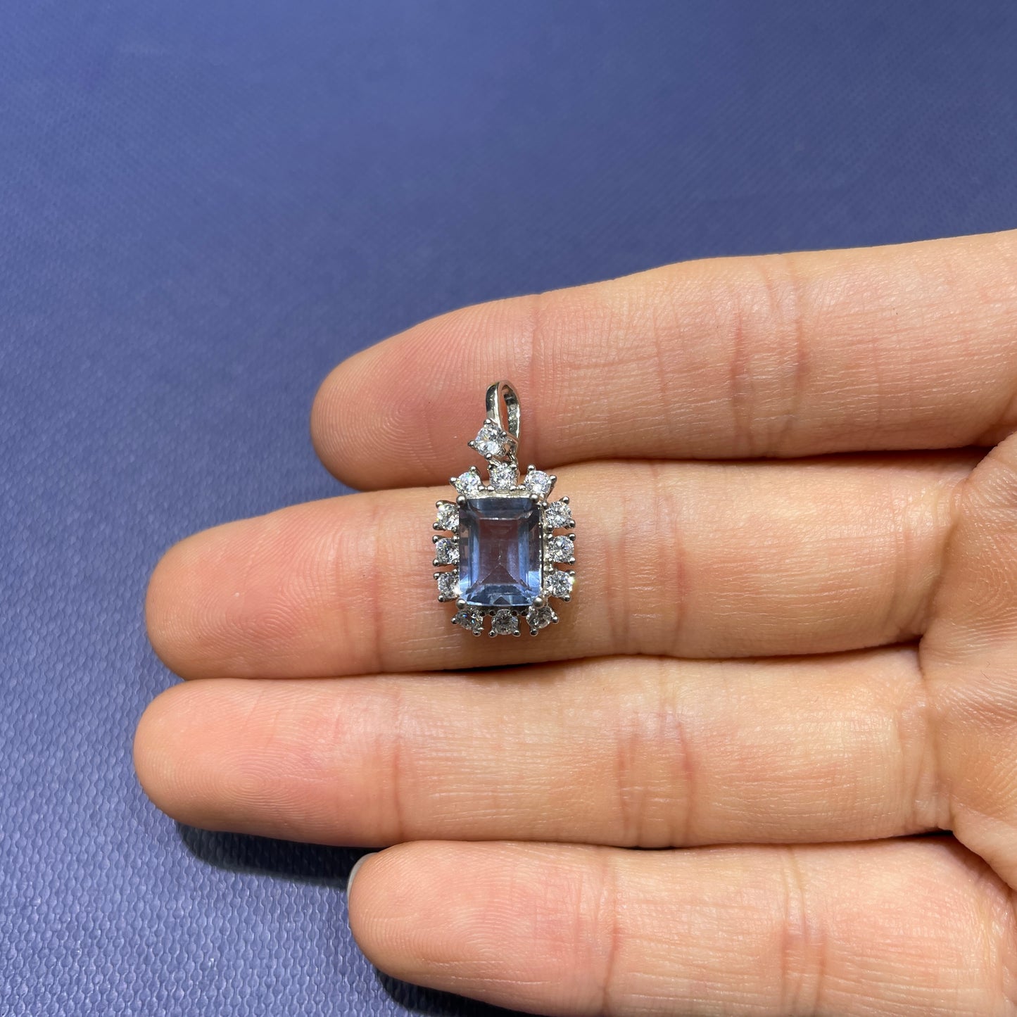 Topaz pendant silver 925