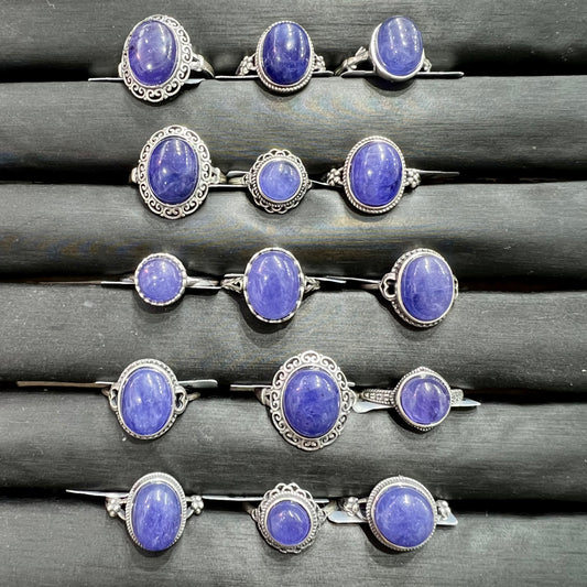 Tanzanite ring silver