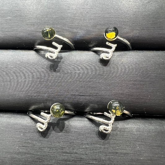 Blue opal ring copper