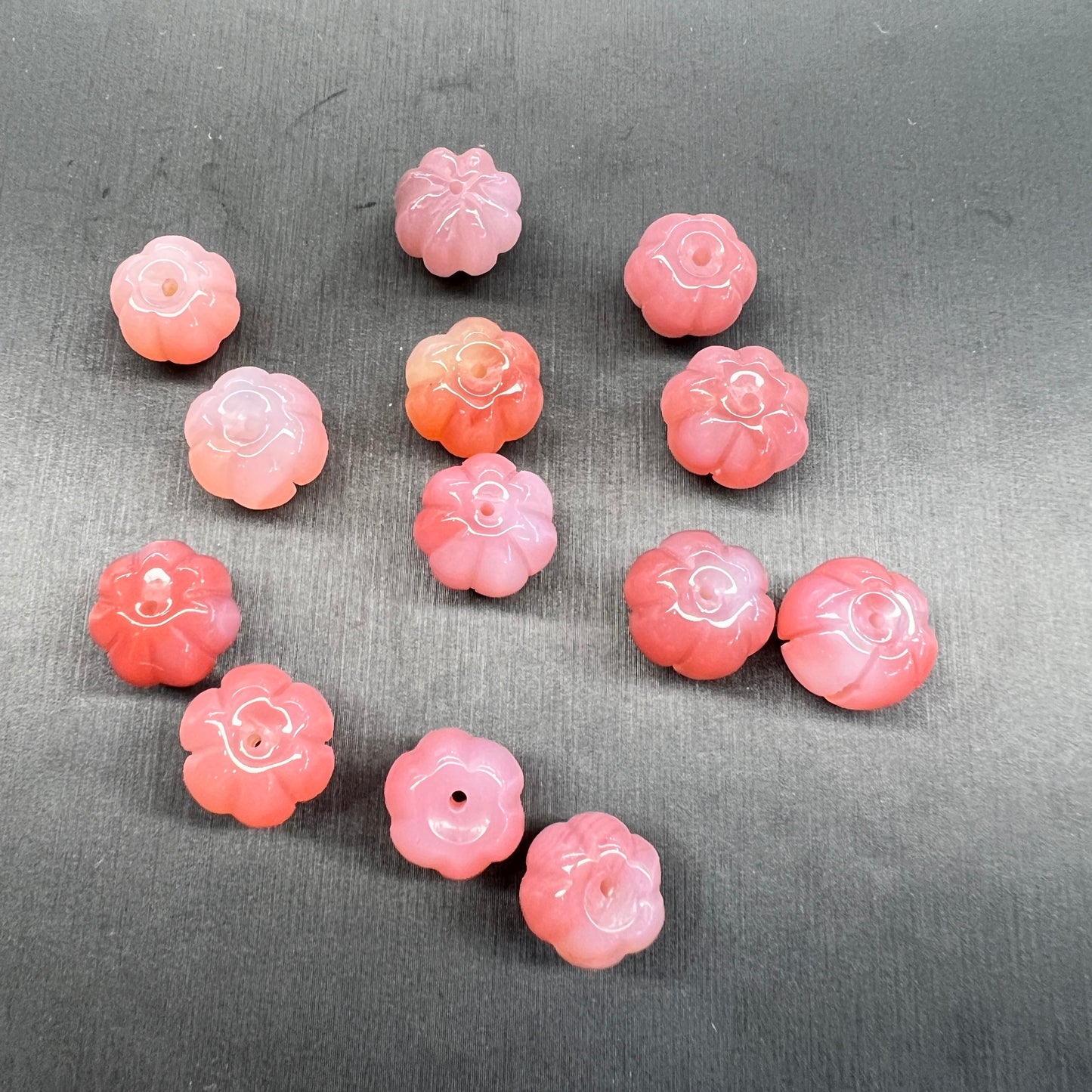 Yanyuan agate pumpkin bead