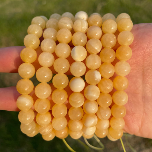 Yellow jade bracelet