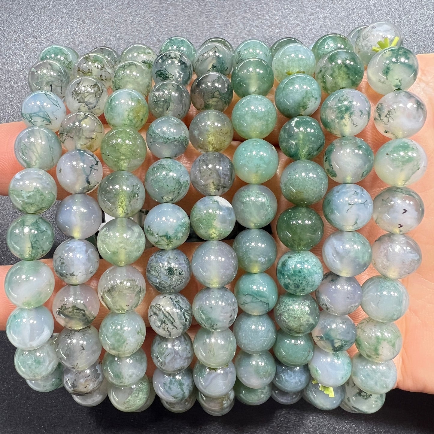 Moss agate bracelet
