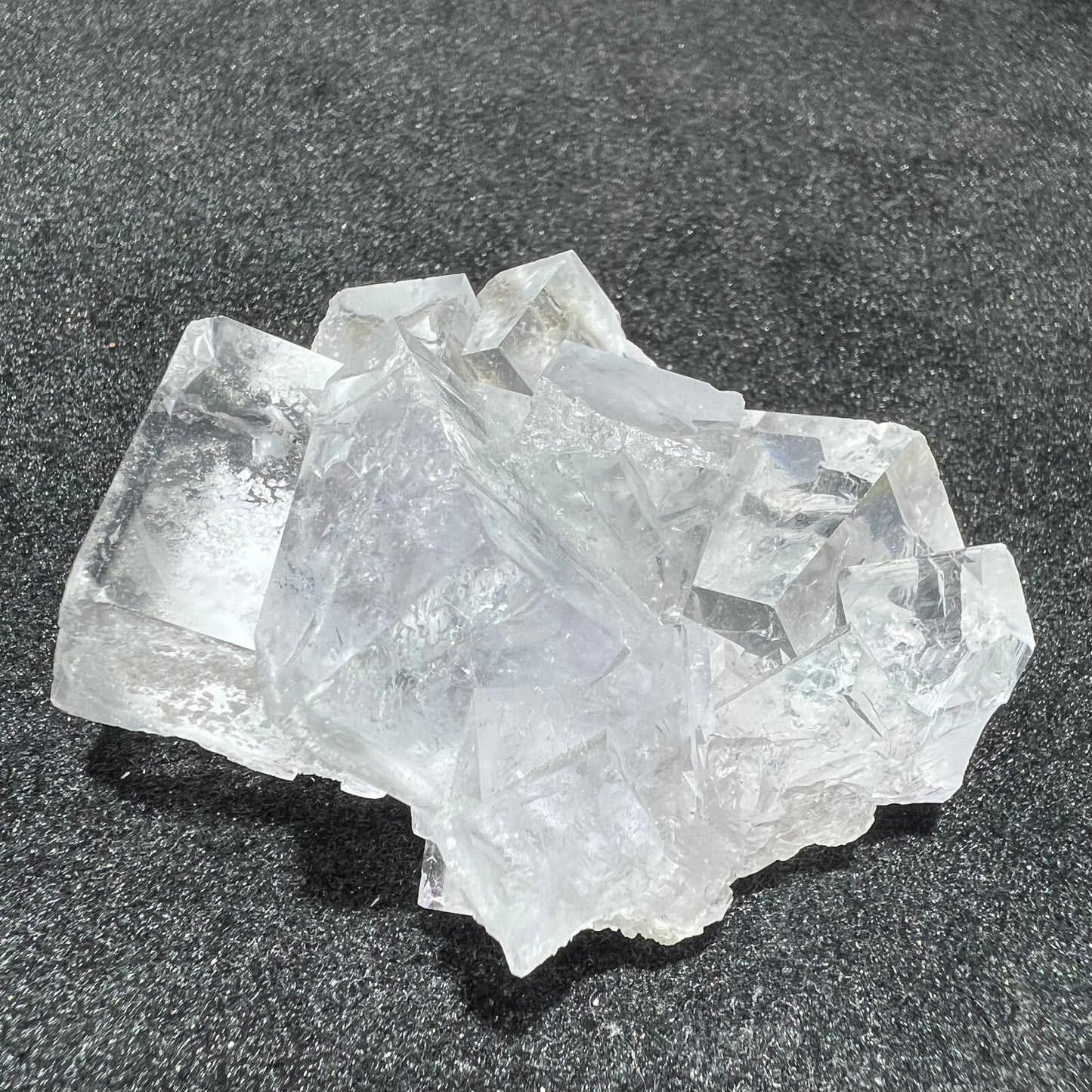 White fluorite specimen