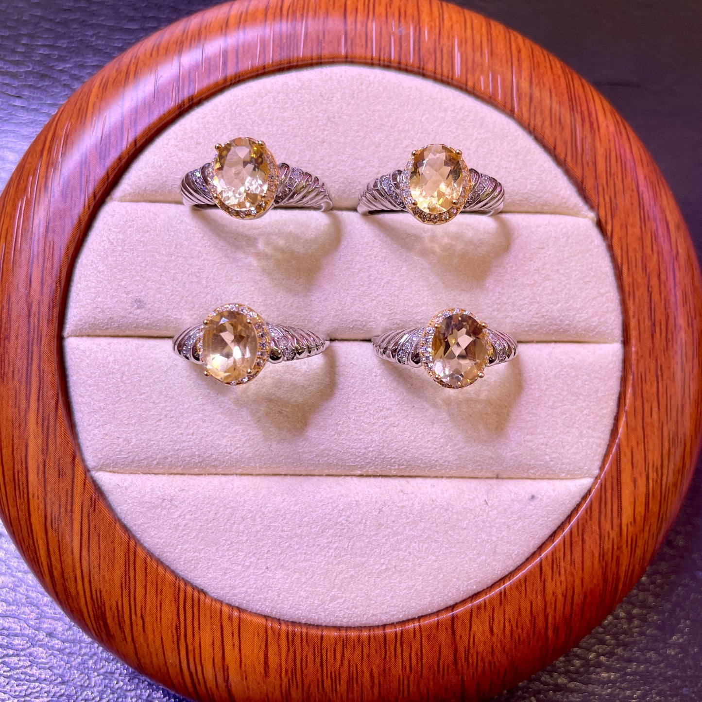 Citrine ring silver 925