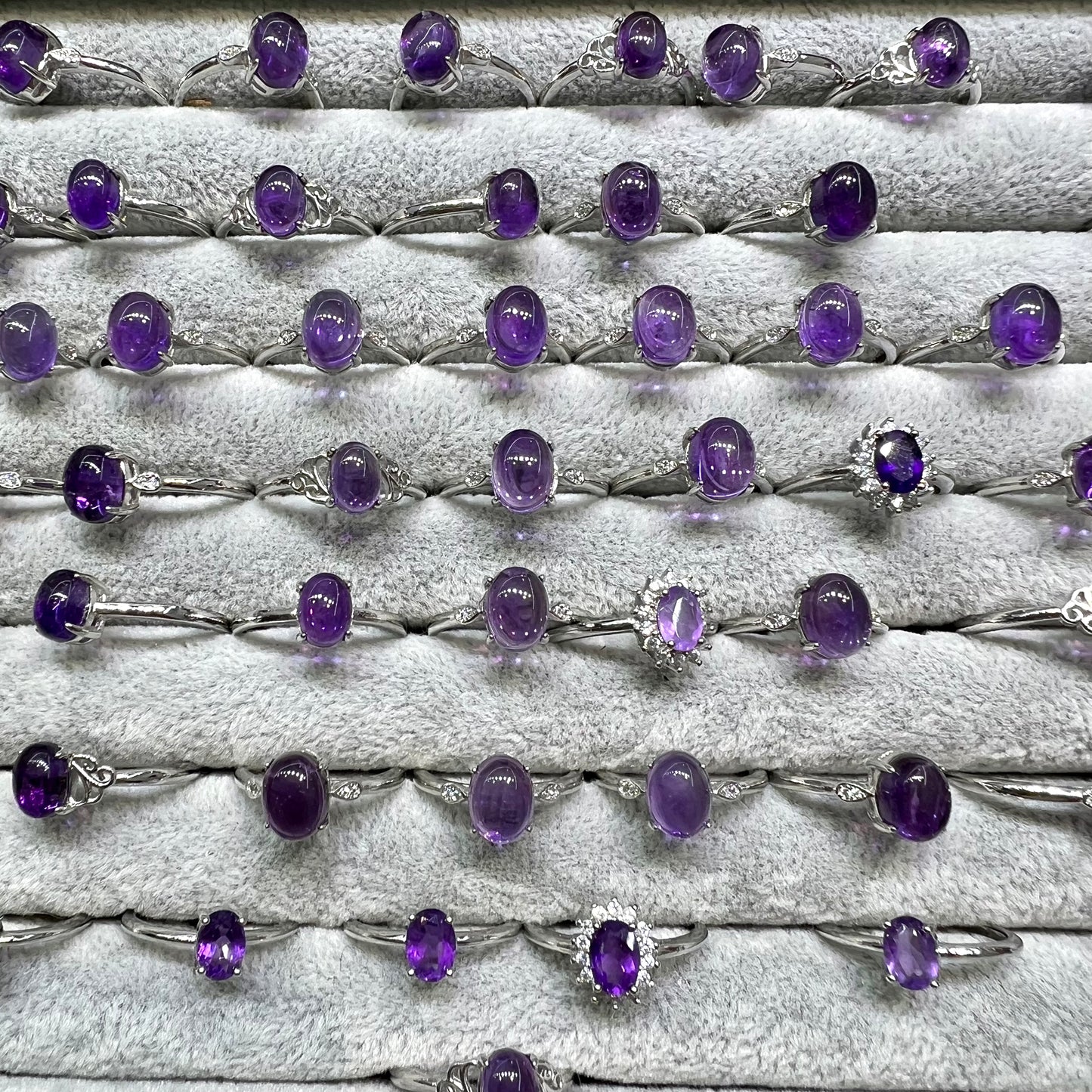 Amethyst ring copper