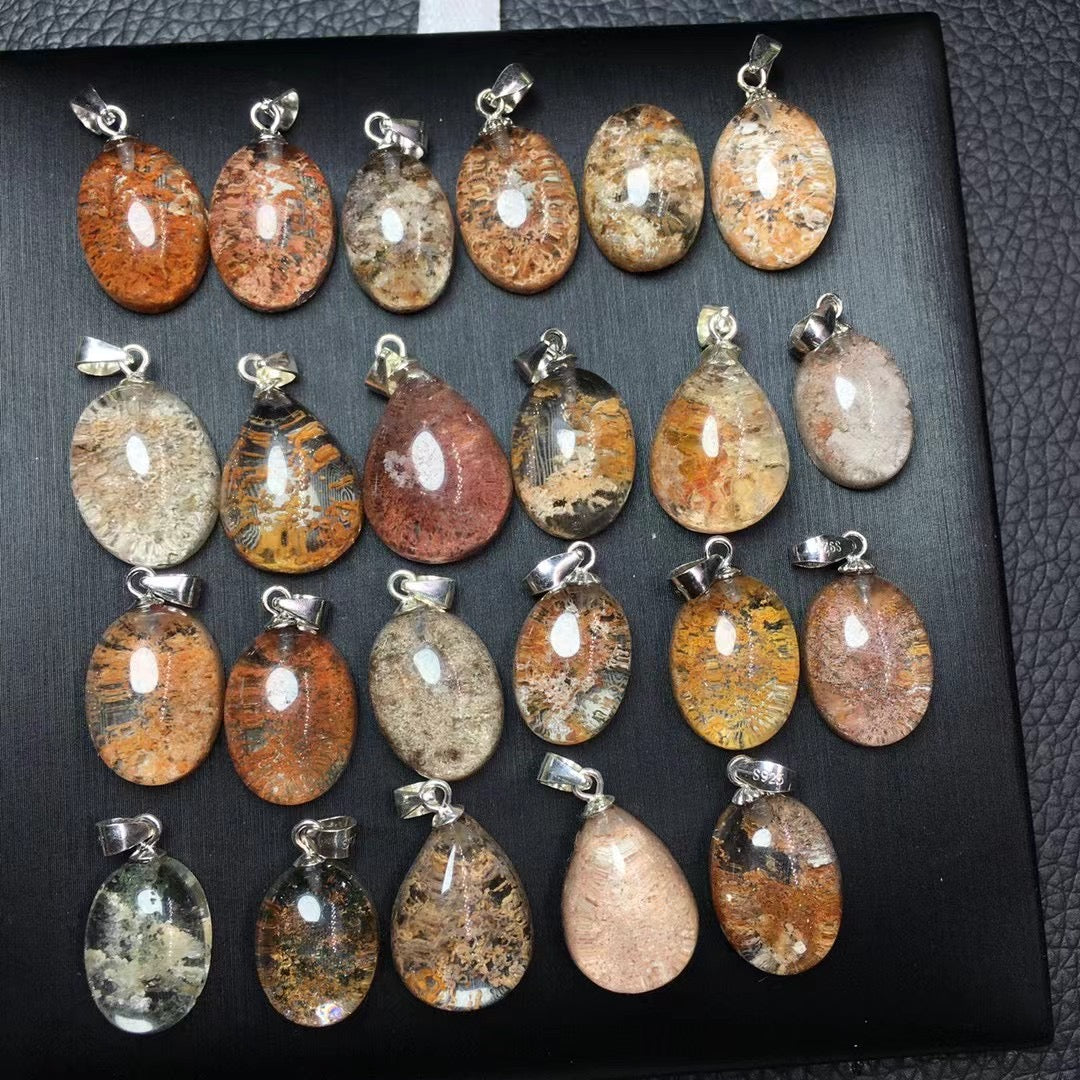 Garden quartz pendant silver 925