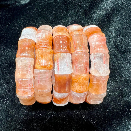 Fire quartz bangle bracelet