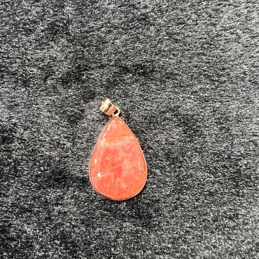 Rhodochrosite pendant silver 925