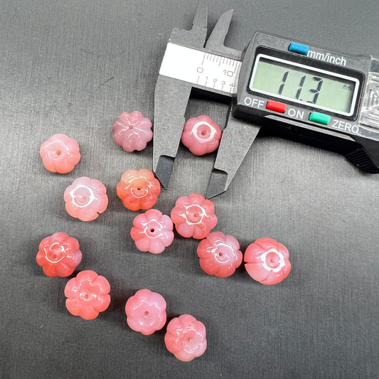 Yanyuan agate pumpkin bead