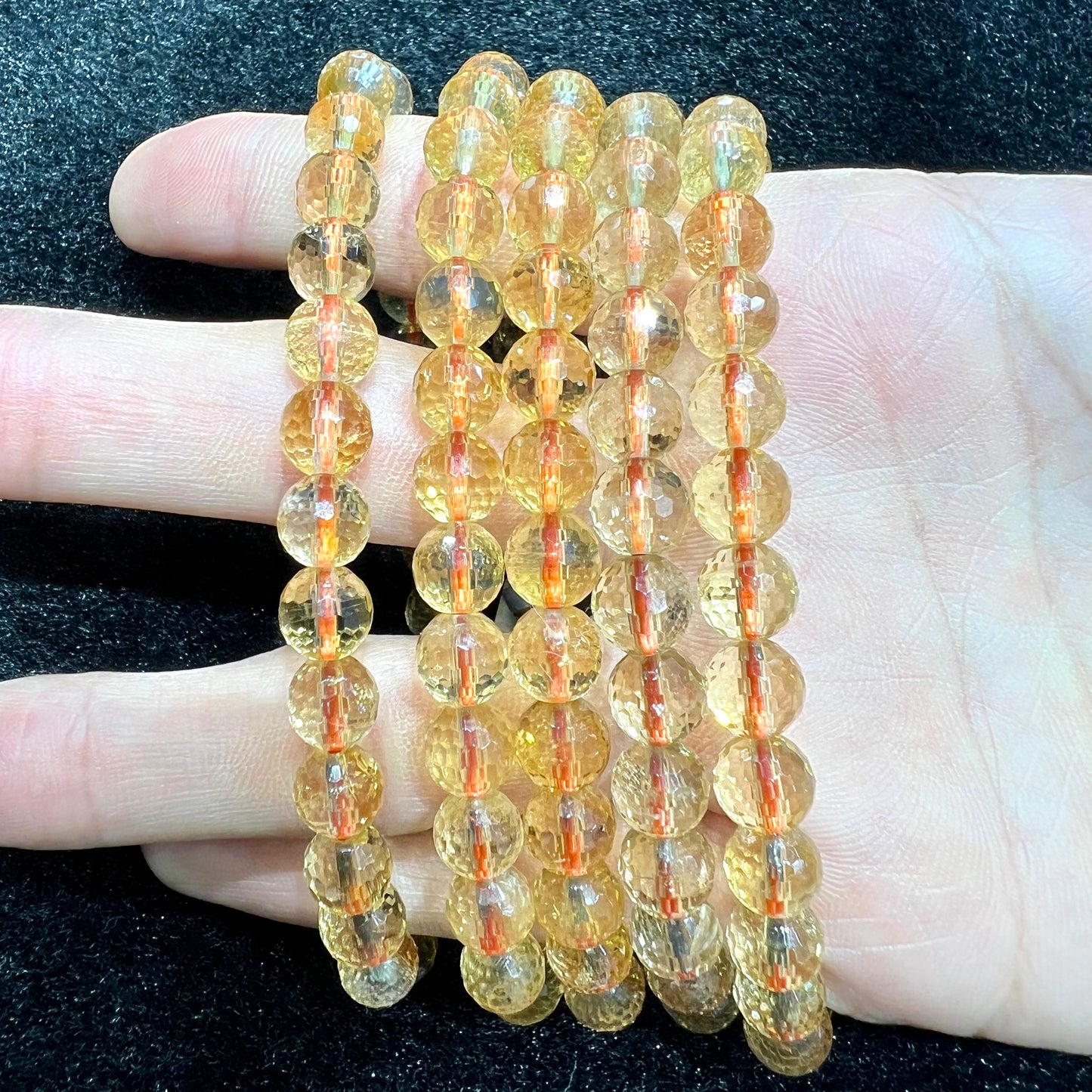 Cut faces Citrine bracelet