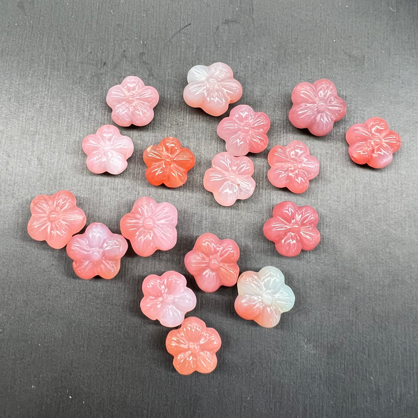 Yanyuan agate flower bead