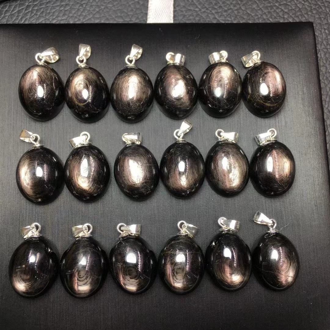 Hypersthene pendant silver 925