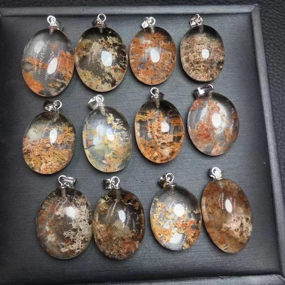 Garden quartz pendant silver 925