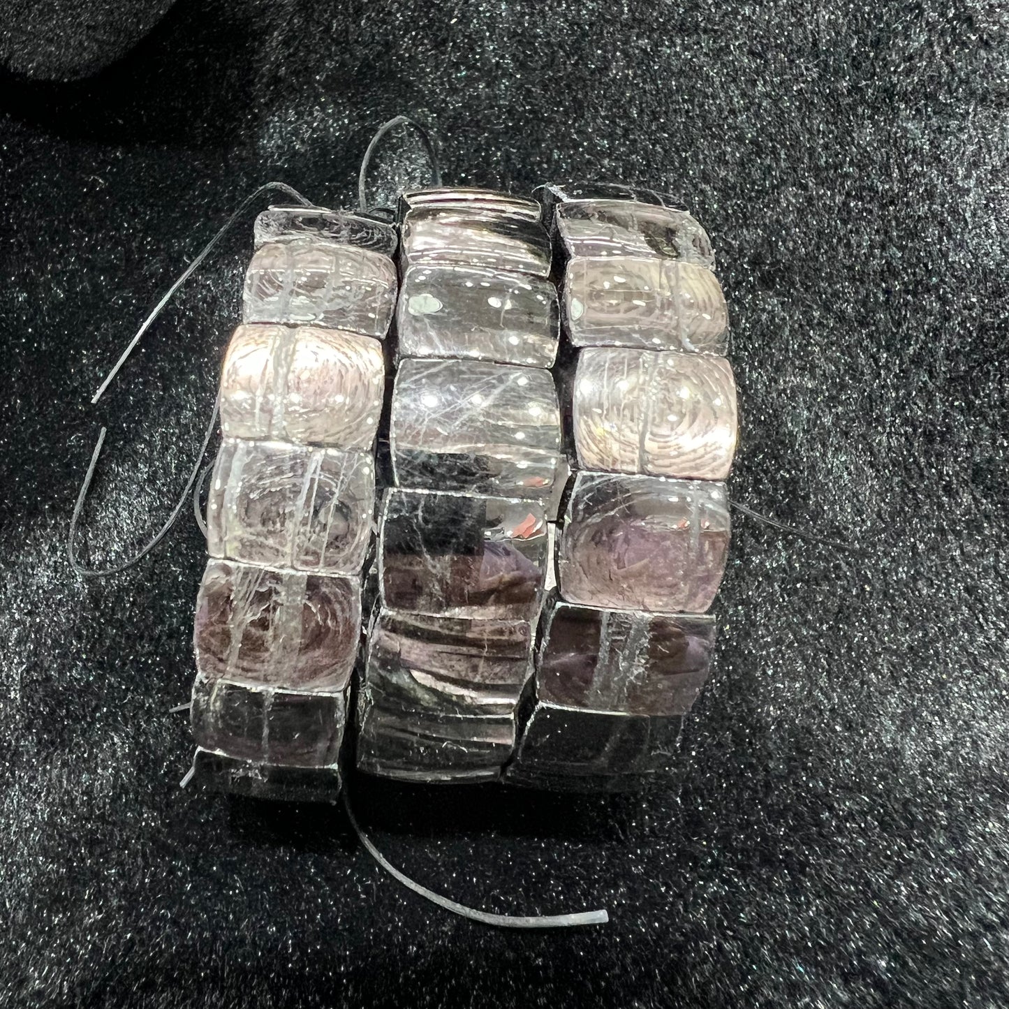 Hypersthene bangle bracelet