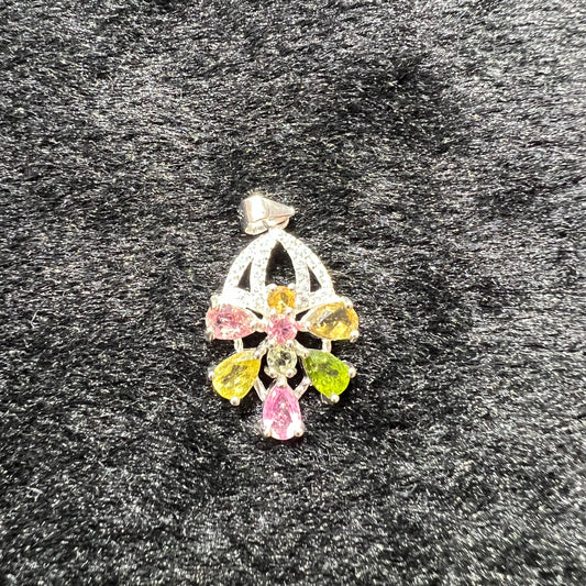 Tourmaline pendant silver 925