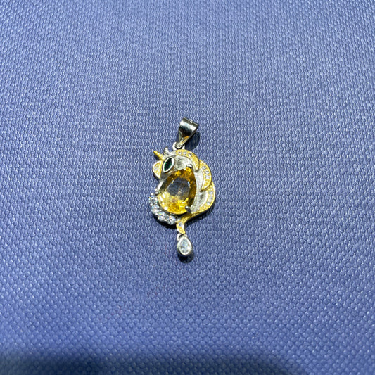 Citrine pendant silver 925