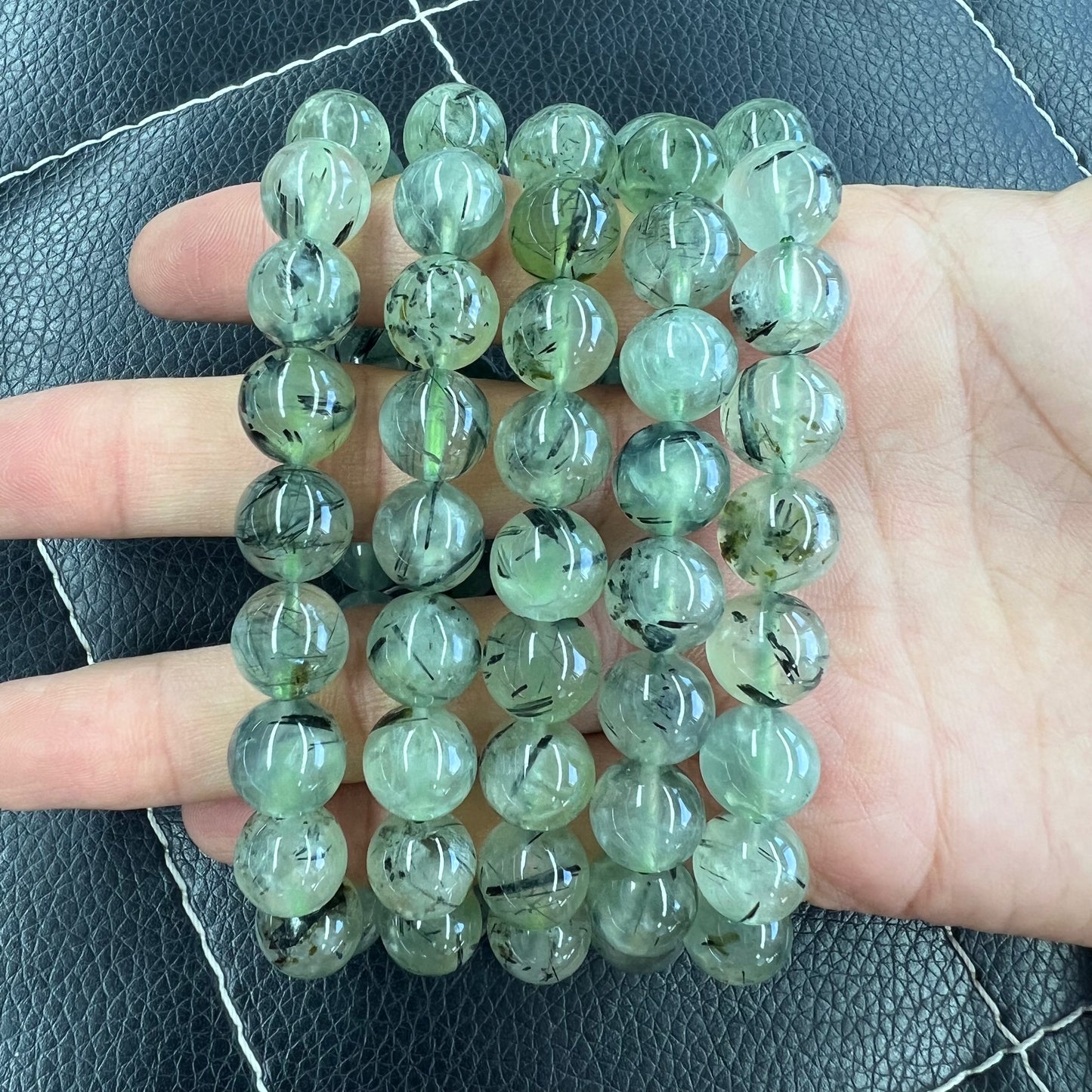 Prehnite bracelet
