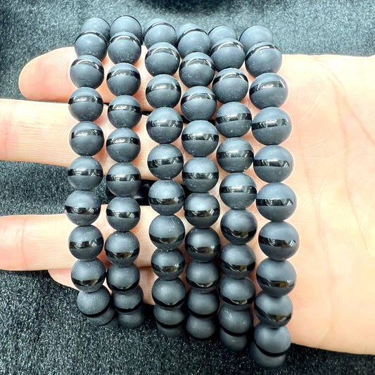Black obsidian bracelet