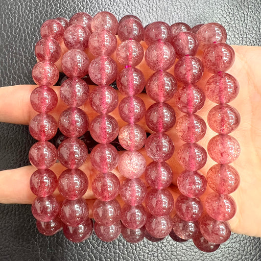 Strawberry quartz bracelet