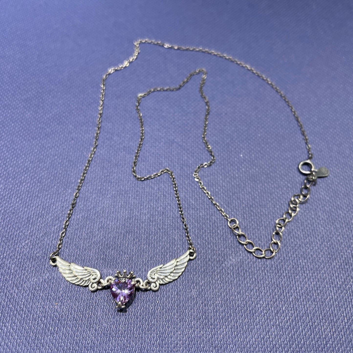 Amethyst necklace silver 925