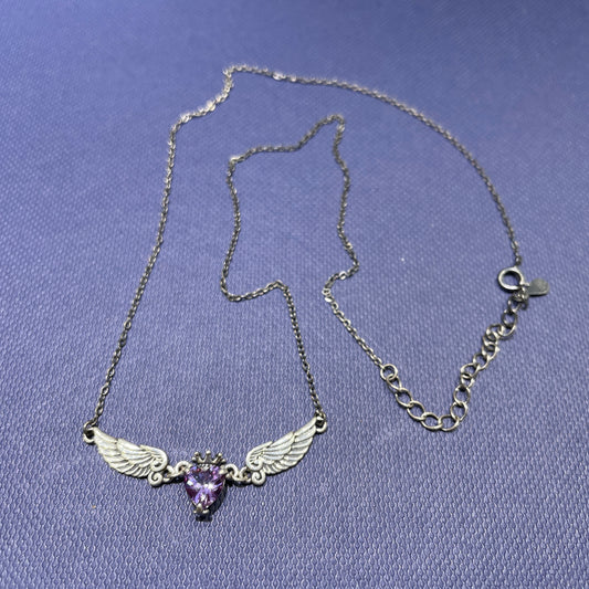 Amethyst necklace silver 925