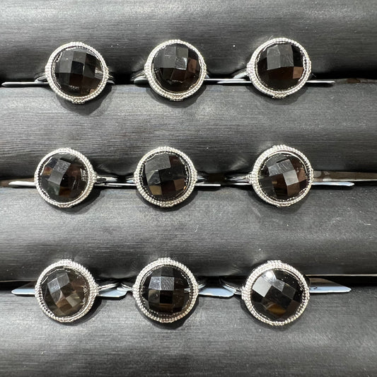 Smokey quartz ring silver 925