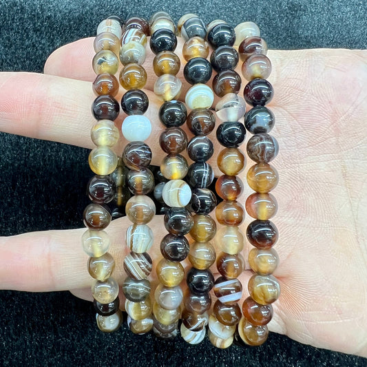 Brown agate bracelet