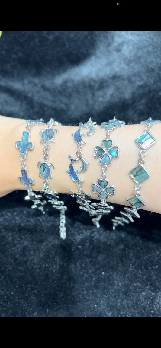 Abalone shell bracelet