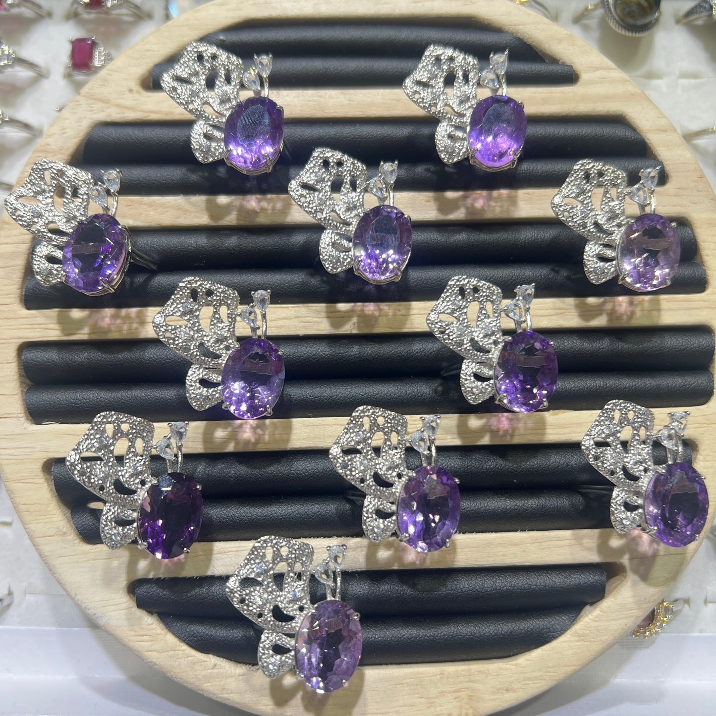 Amethyst ring silver 925