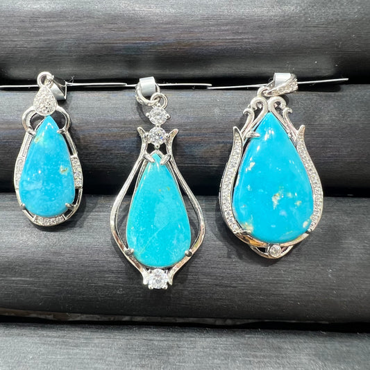 turquoise pendant silver 925