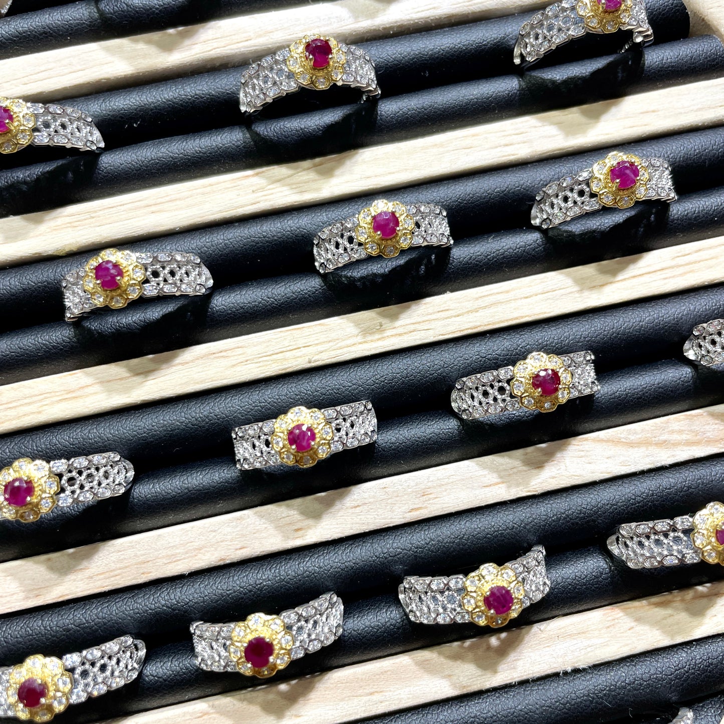 Ruby ring silver 925