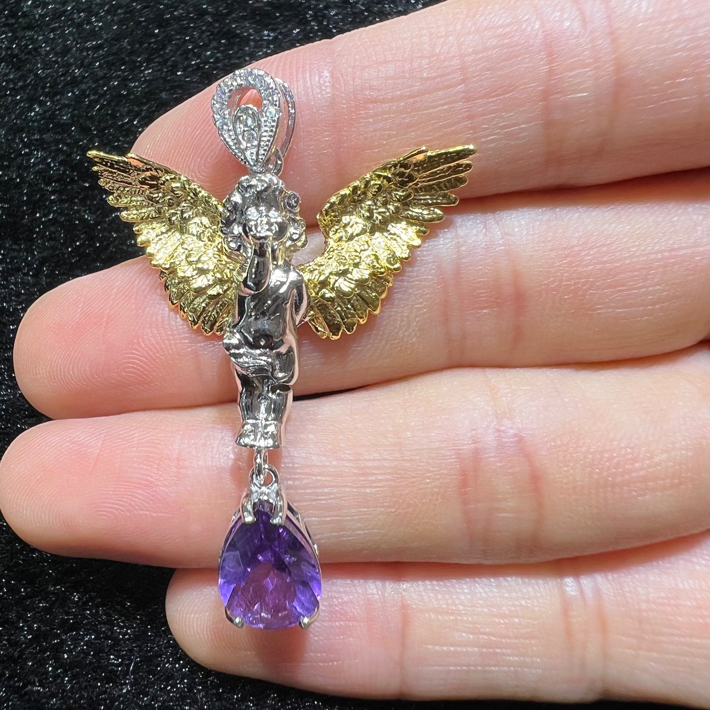 Amethyst pendant silver 925