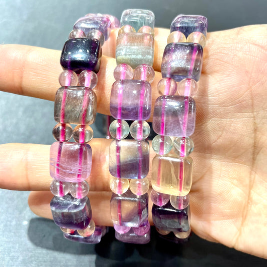 Fluorite bangle bracelet