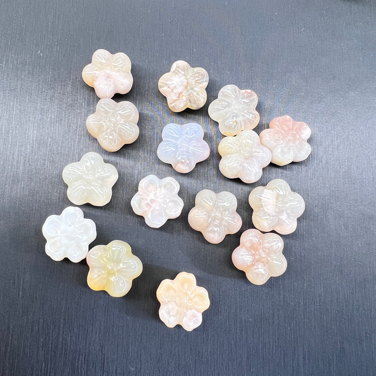 Flower agate flower