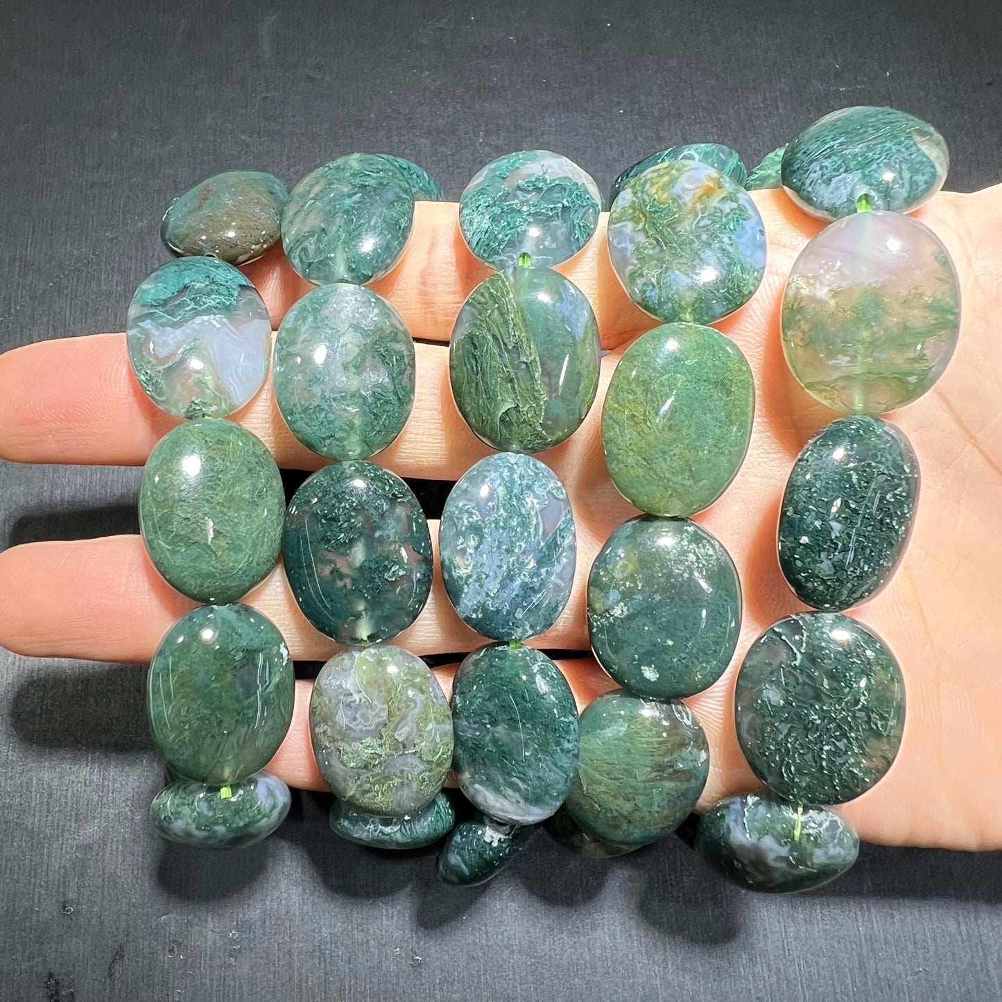 Moss agate bracelet