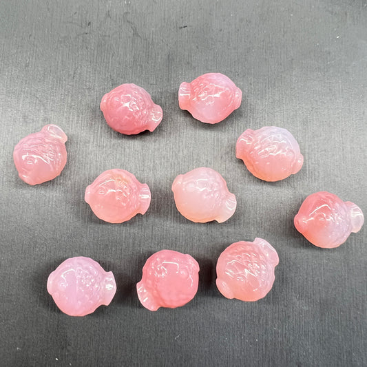 Yanyuan agate fish bead